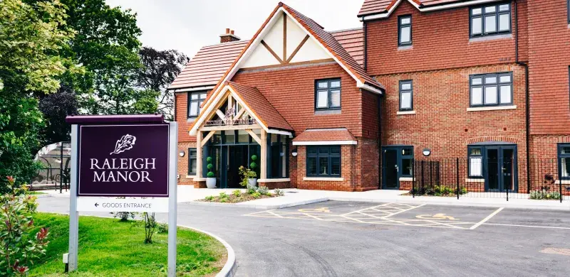 Raleigh Manor care home in Exmouth