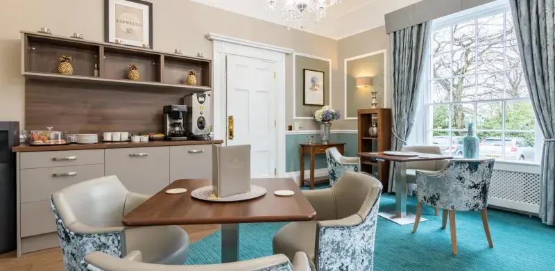 Refreshment area at Edgbaston Beaumont care home 