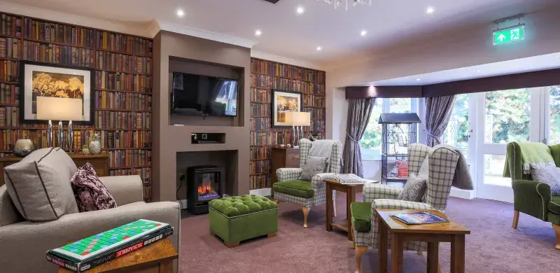 TV room in Ottley House care home 