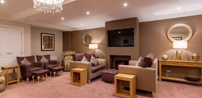 TV room at South Chowdene care home