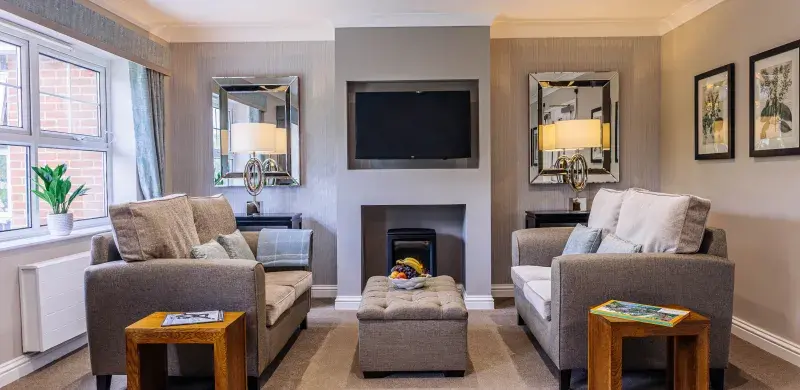 TV Area at Claremont Parkway Care Home 