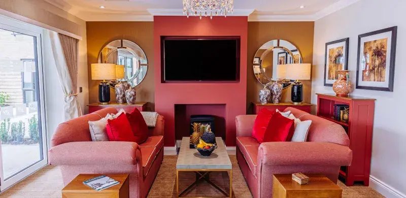Lounge at Rose Water Place Care Home in Maidstone
