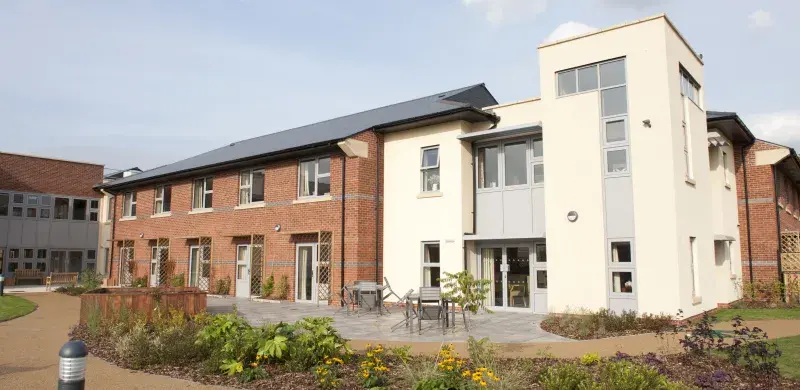 View of Lancaster Grange Care Home from the back garden