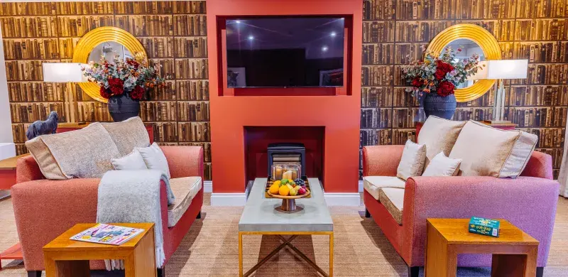 Lounge at Mill Court Care Home in Shalford